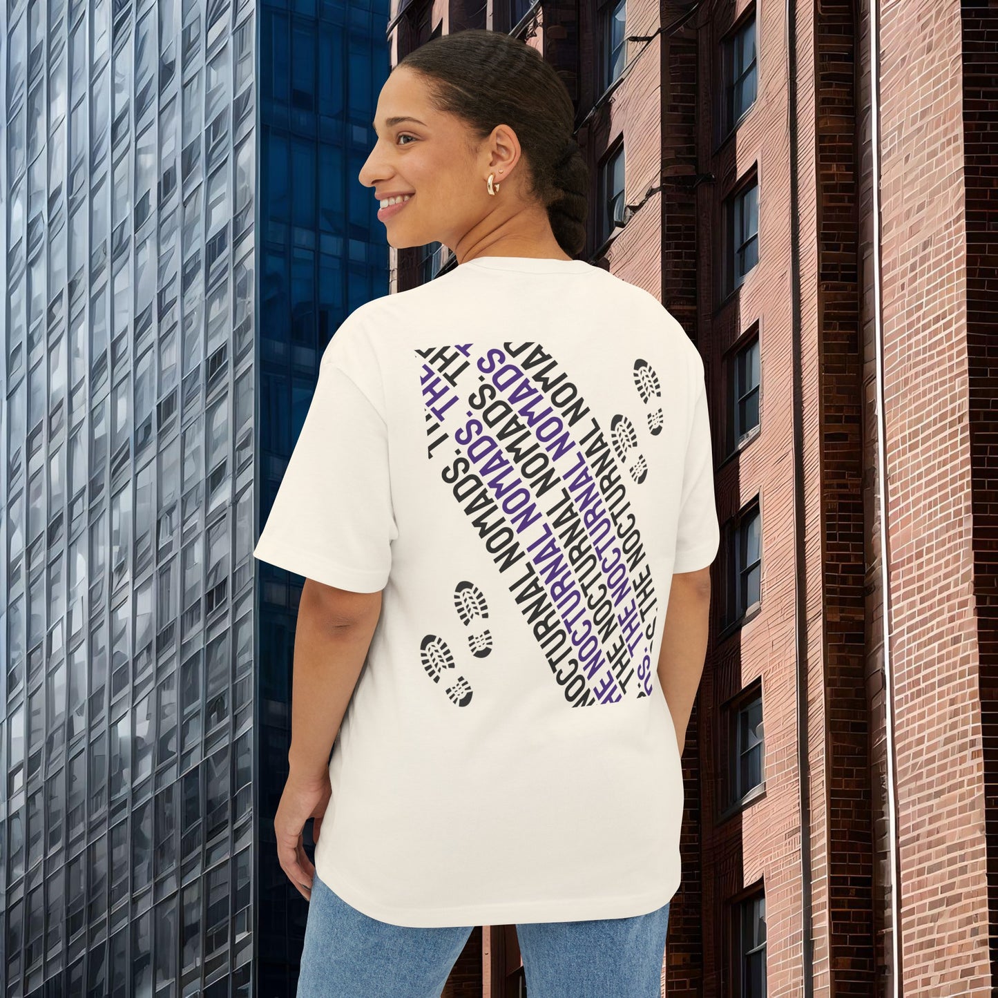 8-Bit Natural Oversized Boxy Tee