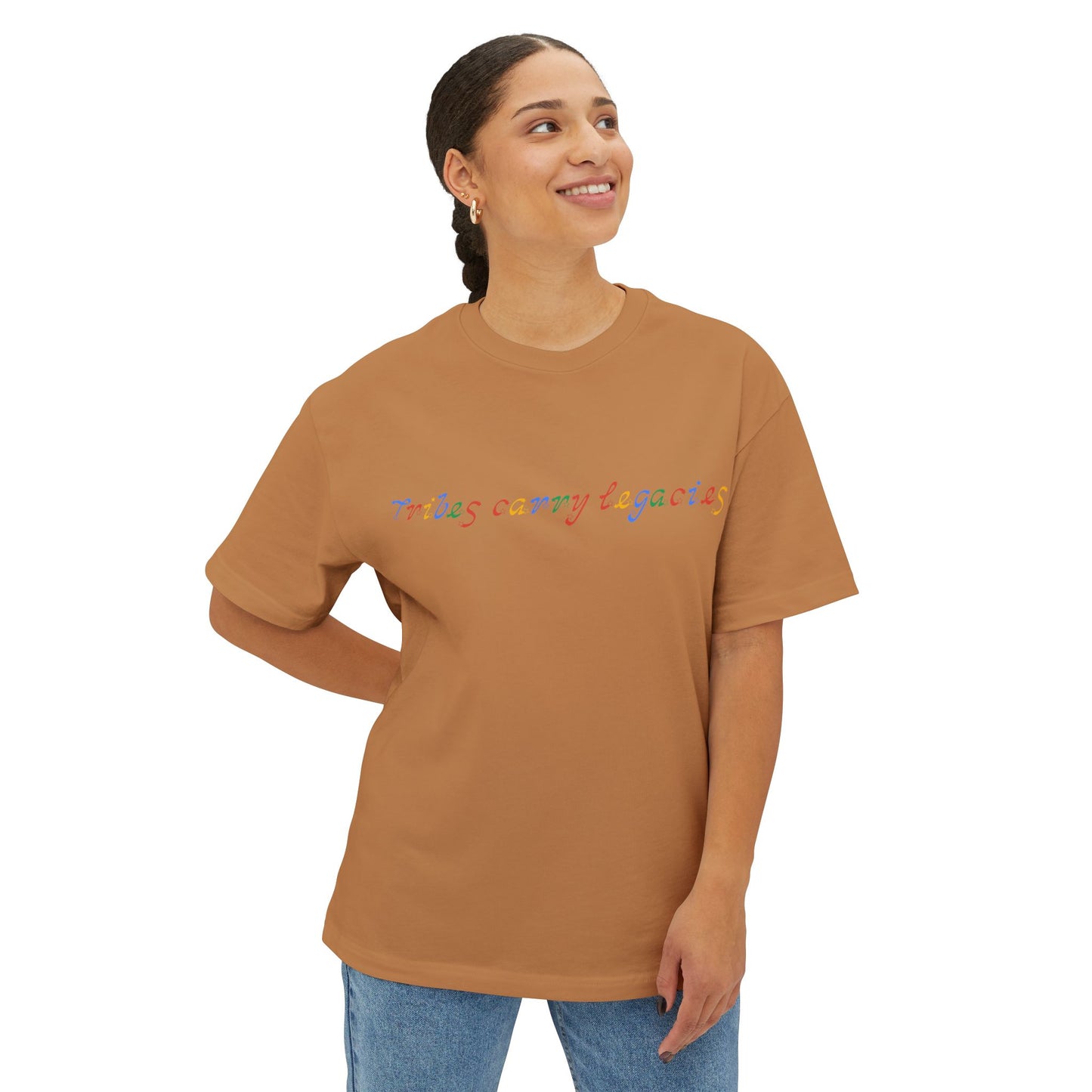 Tribes Carry Legacies Unisex Oversized Boxy Tee