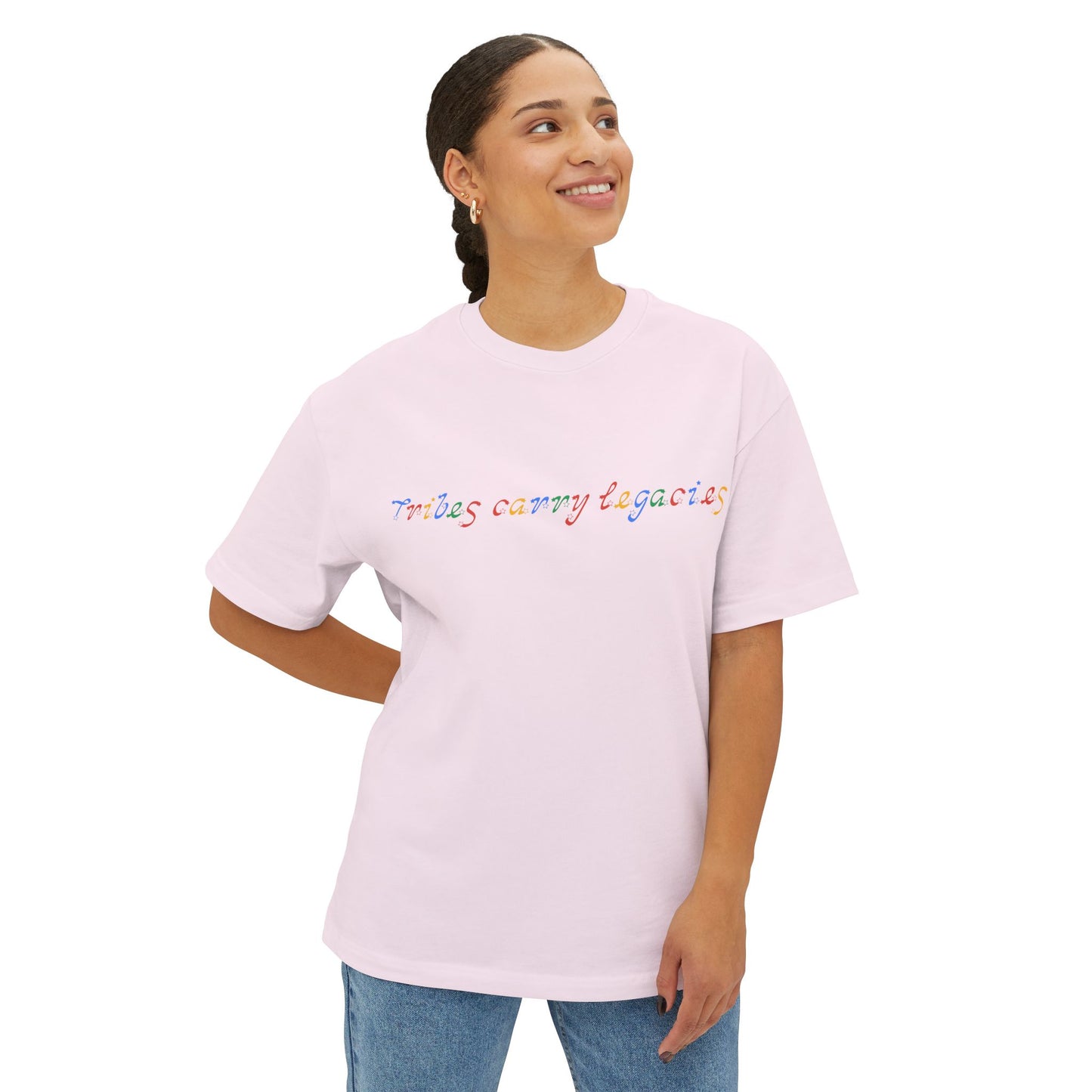 Tribes Carry Legacies Unisex Oversized Boxy Tee