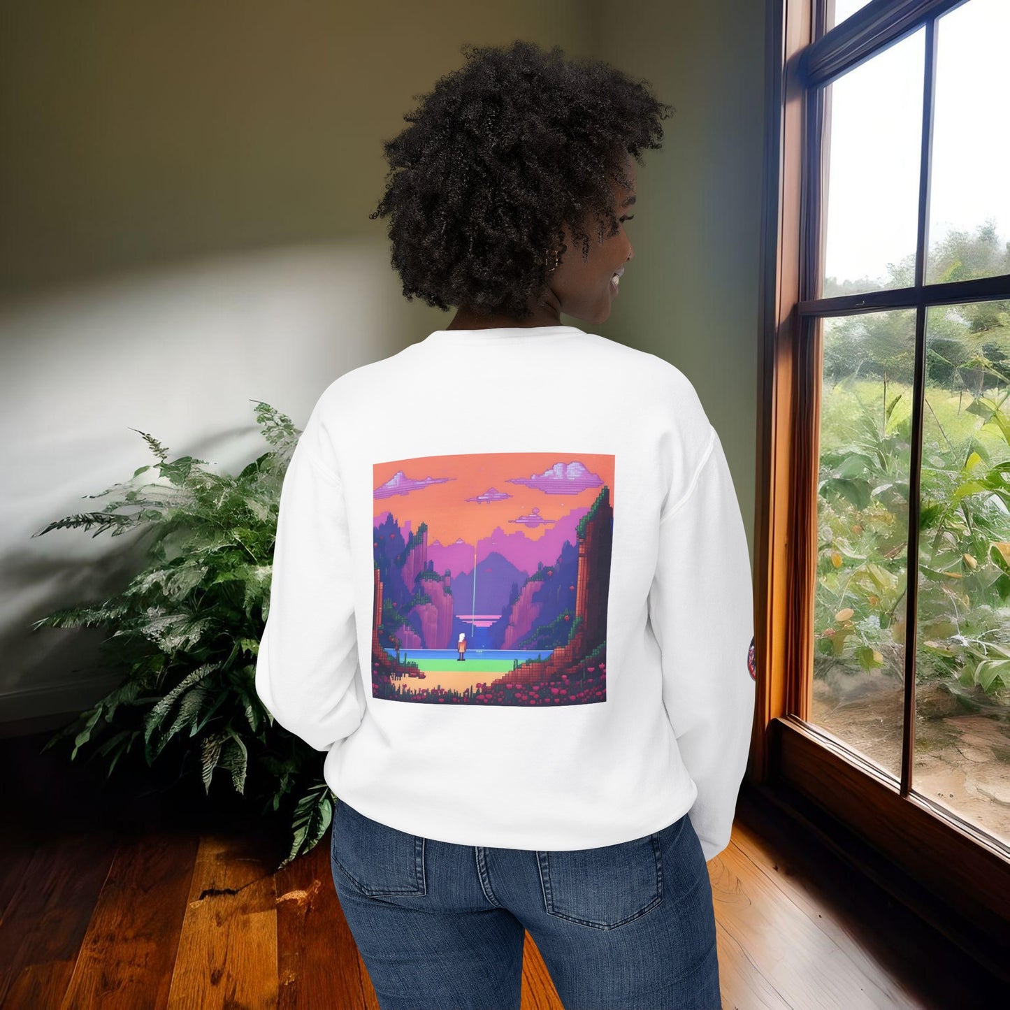 Pxxelated Dreams Lightweight Crewneck