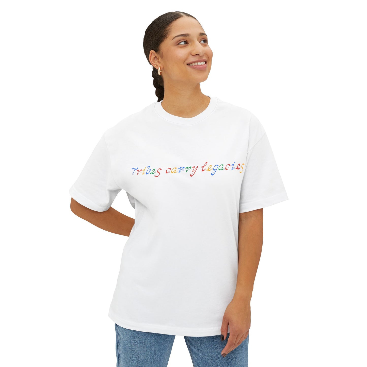 Tribes Carry Legacies Unisex Oversized Boxy Tee